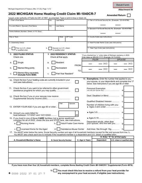 We will update this page with a new version of the form for 2023 as soon as it is. . Michigan home heating credit 2022